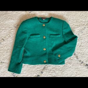 Vintage 1980s Charter Club Petites Cropped Blazer